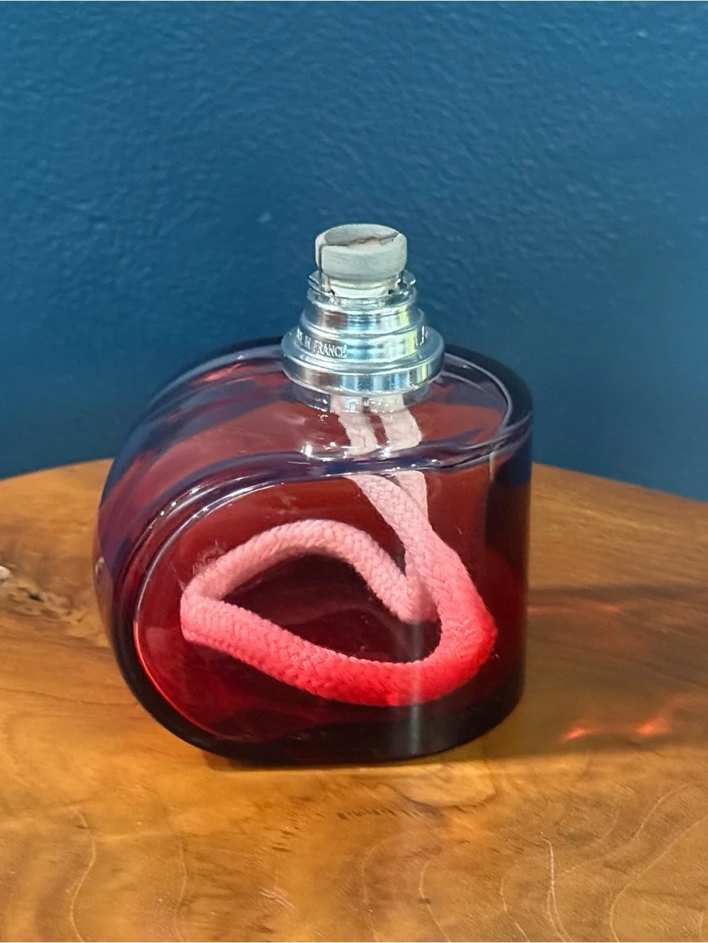 Red Hombre Glass Maison Lampe Berger Lamp As Is